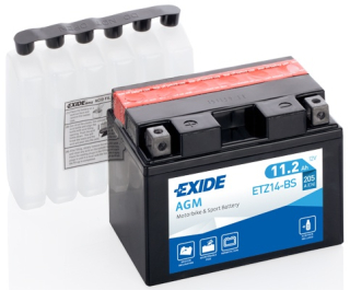 EXIDE YTZ14-BS 12V 11Ah 205A AGM motobaterie (ETZ14-BS)