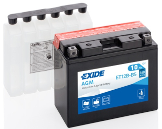 EXIDE YT12B-BS 12V 10Ah 160A motobaterie