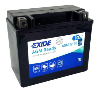 EXIDE 12V 10Ah 150A AGM12-10 (YTX12-BS) motobaterie