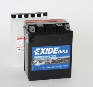 EXIDE YTX14AH-BS 12V 12Ah 210A Maintenance Free motobaterie