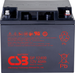 CSB GP12400 I (12V/40Ah) záložní akumulátor