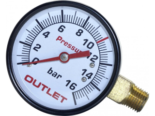 Nuair manometr D63 1/4" (0-16bar) - 9052069