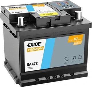 EXIDE Premium 12V 47Ah 450A EA472 autobaterie