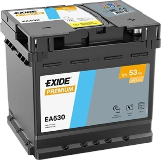 EXIDE Premium 12V 53Ah 540A EA530 autobaterie