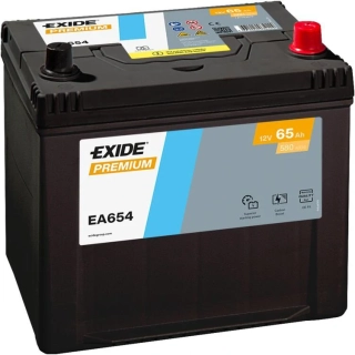 EXIDE Premium 12V 65Ah 580A EA654 autobaterie
