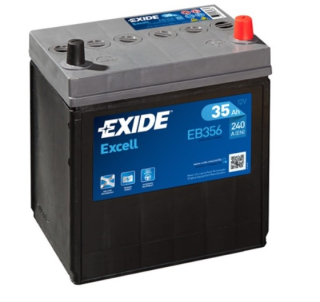 EXIDE Excell 12V 35Ah 240A EB356 autobaterie
