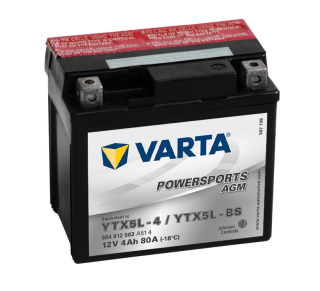 VARTA 12V 4Ah YTX5L-BS, 504012 motobaterie