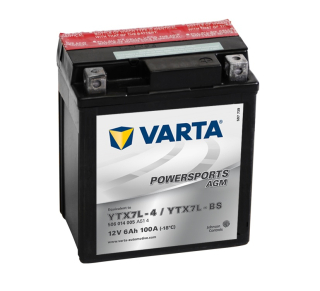 VARTA 12V 6Ah 100A YTX7L-BS, 506014 motobaterie