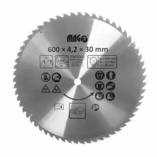MAGG 9360060 Pilový kotouč 600x4,2x30mm/60 zubů - střídavě šikmé