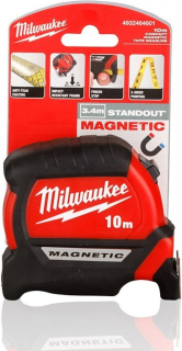 MILWAUKEE svinovací metr 10m, K10/27 MAGNETIC PREMIUM 3. generace, třída přesnosti II. - 4932464601