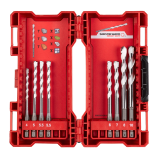 MILWAUKEE vrtáky univerzální sada 4-12mm, 8ks, beton, plechy, keramika - 4932471112