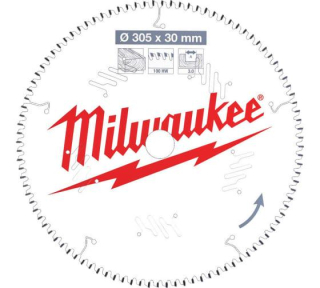 MILWAUKEE Pilový kotouč na dřevo 305x30x3.0mm 100z ATB - 4932471322