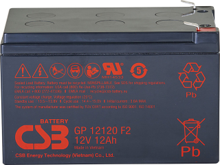 CSB GP12120 F2 (12V/12Ah) záložní akumulátor