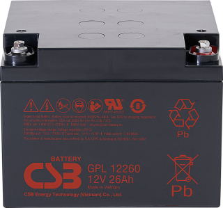CSB GPL12260 I (12V 26Ah) záložní akumulátor