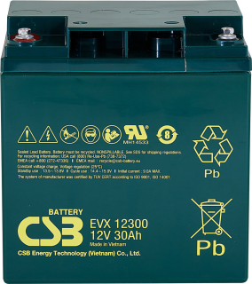 CSB EVX12300 (12V/30Ah) záložní akumulátor