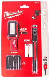 MILWAUKEE 2-dílná sada čelovky a svítilny IR HL450PL250 - 4933492104