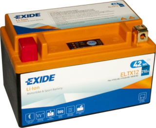EXIDE Li-ion ELTX12 12V 42Wh 210A motobaterie