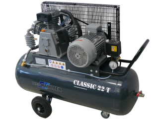 PRESS HAMMER CLASSIC 22T/100 třípístový olejový kompresor 3kW, 400V, 100l, 12.5bar