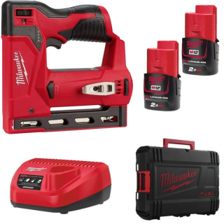 MILWAUKEE M12 BST-202X Aku sponkovačka 12V / 2,0Ah pro spony 6-14 mm - 4933459635