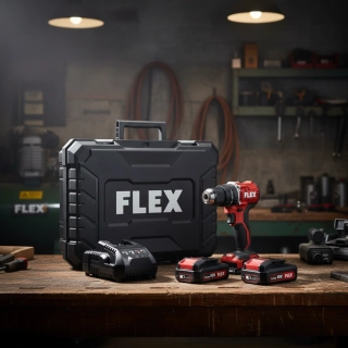FLEX PD 2G 18.0-EC LD/2.5 Set Aku příklepová vrtačka 18V / 2x 2,5Ah - 519057