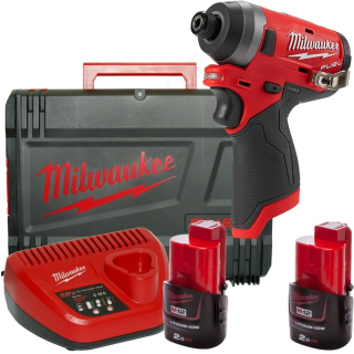 MILWAUKEE M12 FID2-202X FUEL subkompaktní rázový utahovák 1/4" HEX, 12V / 2x 2,0Ah - 4933479877