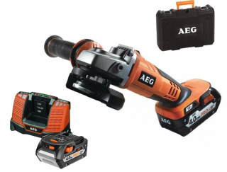 AEG BEWS 18-115XLI-402C Aku úhlová bruska, 18V, 115mm / 2x 4,0Ah