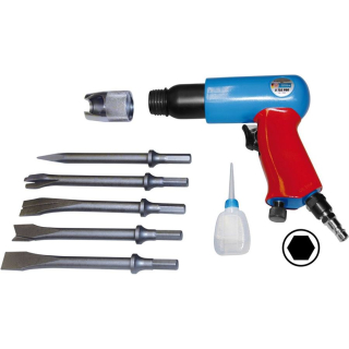 GÜDE 75180 PNEUMATICKÉ SEKACÍ KLADIVO PRO, 8-DÍLNÁ SADA