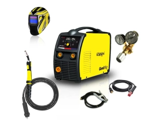 KOWAX GeniMig 220LCD SET 1 Svářecí invertor MIG/MAG/MMA, hořák 4m 150A, kabely 3m, kukla