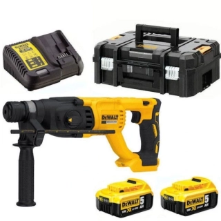 DEWALT DCH133P2T Aku kombinované kladivo SDS-plus; 18V; 2x 5,0Ah
