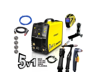 KOWAX GeniWeld 5v1 200 Svařovací invertor MIG/PLASMA/ACTIG/DCTIG/MMA SET 1