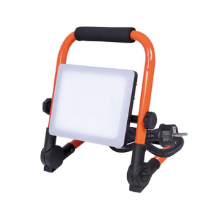 SOLIGHT WM-30W-FEQ LED reflektor se sklopným stojanem, 30W, 2700lm, 4000K, kabel se zástrčkou, IP65