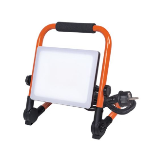 SOLIGHT WM-50W-FEQ LED reflektor se sklopným stojanem, 50W, 4500lm, 4000K, kabel se zástrčkou, IP65