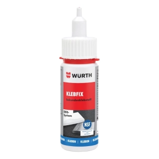 Würth 0893090 Vteřinové lepidlo Super – Fast Glue, kyanoakrylátové, 50 g