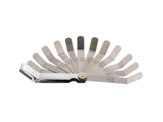 JMP 722.47.85 Ventilové - spárové měrky zahnuté, palcové 0.008"- 0.026", 12 listů