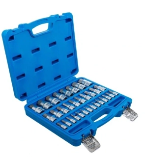 BGS 74258 Zástrčné hlavice Imbus 1/4", 3/8" a 1/2", metrické a palcové, sada 32 ks