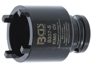 BGS 8337-5 Nástrčná hlavice 1/2" na matice se zářezy KM5, vnější čepy