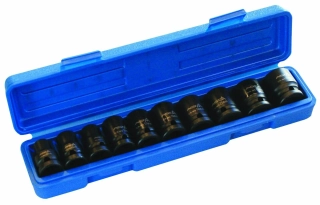 ASTA 914010P Nástrčné hlavice úderové 1/2", 10 - 24 mm, 6-hranné, sada 10 ks