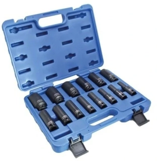 ASTA A-I14GL Nástrčné hlavice 1/2" úderové, multiprofilové Gear Lock, 14 ks