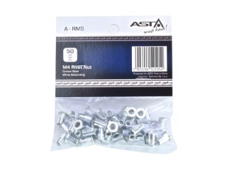 ASTA A-RM5/OPAK. Maticové nýty - nýtovací matice s plochou hlavou, ocel, M5x13 mm, balení 50 ks