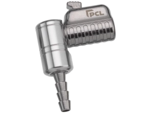 PCL CH4H01 Koncovka na huštění pneu zahnutá, průměr 6 mm, otočná, extra pevná
