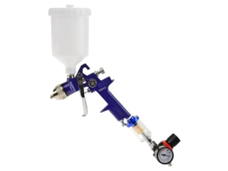 GEKO G03151 Stříkací pistole HVLP, tryska 1.4 mm, objem 600 ml, regulátor tlaku a odlučovač vody