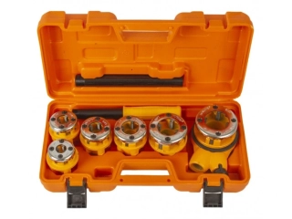 HOTECHE HT271004 Ráčnové závitníky na trubky 1/4" - 1-1/4", sada 6ks