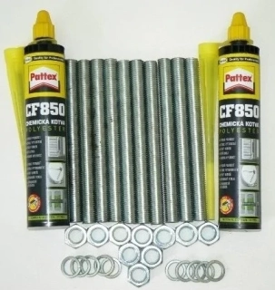 Pattex CF850 Chemické kotvy pro sloupové zvedáky