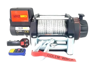 Golemtech Golemwinch 17000 12V, 7,7 t Elektrický naviják pro těžké nasazení