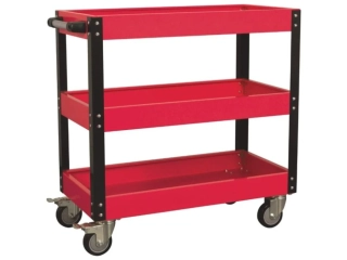 ENERGY NE00603 Dílenský montážní vozík - pojízdný manipulační stolek, 3 patra, s rukojetí