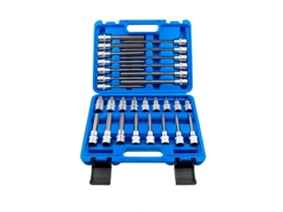 SATRA S-SH3012 Zástrčné hlavice Imbus 1/2", H5 - H19, krátké, střední a extra dlouhé, sada 30 ks
