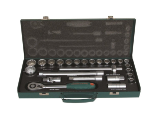 JONNESWAY S04H4925S Gola sada 1/2", 12-hranné hlavice, 25 kusů, 10-32 mm