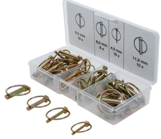 BGS 8087 Závlačky s kroužkem 4.5-11 mm, sada 50 ks