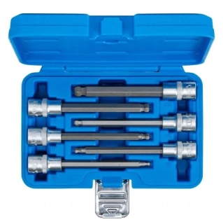 BGS 4258 Zástrčné hlavice Imbus s kuličkou 1/2", H5-H12, prodloužené 140 mm, sada 6 dílů