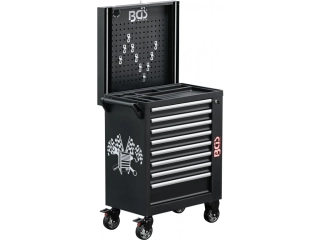 BGS 4108 Dílenský vozík nevybavený, 8 zásuvek, s výsuvnou stěnou a Bluetooth reproduktorem